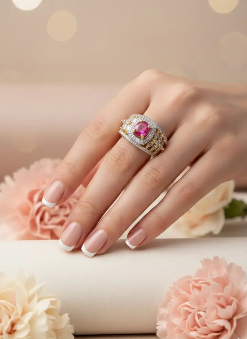 Ruby Radiance Adjustable Ring Coruscate Jewels