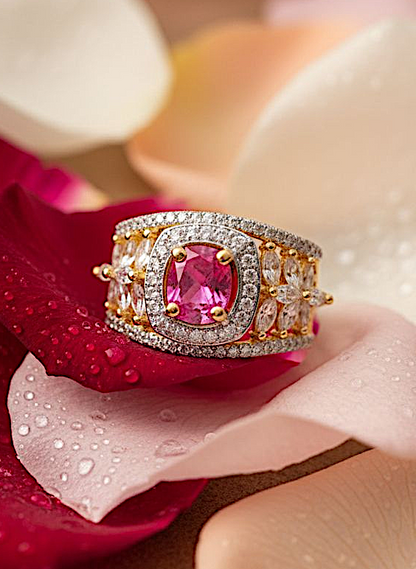 Ruby Radiance Adjustable Ring