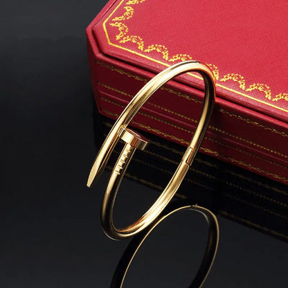 Anti Tarnish Gold Plated Nail Bracelet for Women Coruscate Jewels