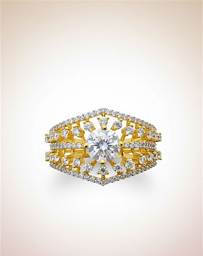 Radiant American Diamond Ring