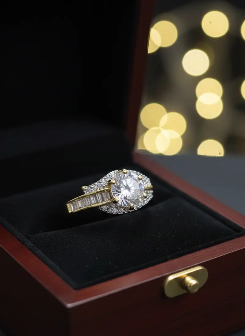 Imperial Crystal Artificial Finger Ring Coruscate Jewels