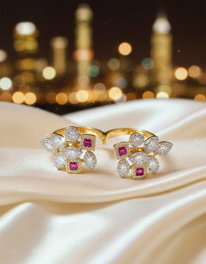 Ruby Bloom Artificial Jewellery Ring