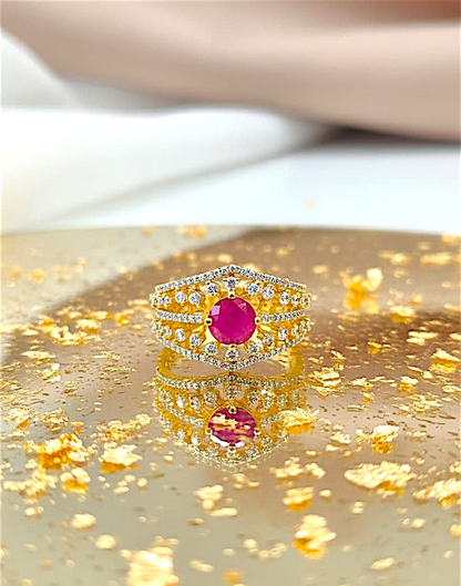 Heirloom Sparkle Adjustable Ring