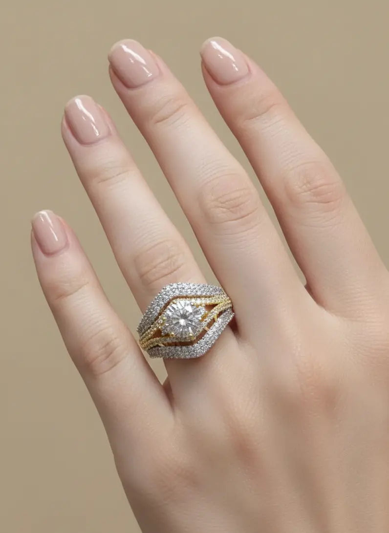 Cocktail Artificial Jewellery Ring Coruscate Jewels