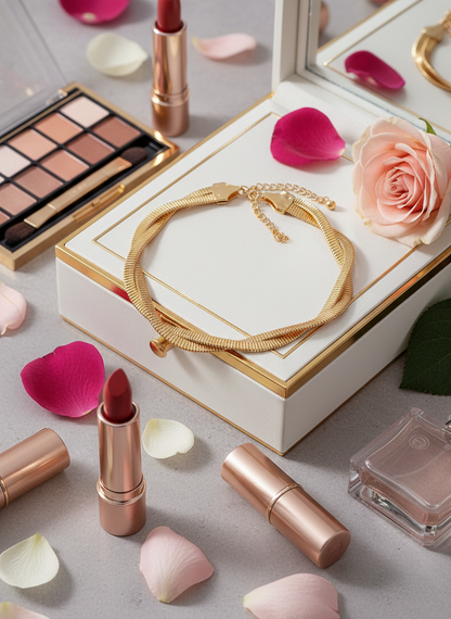 Anti Tarnish Gold Plated Golden Serpent Coil Choker Necklace