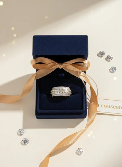 Silver Cz Adjustable Ring Coruscate Jewels