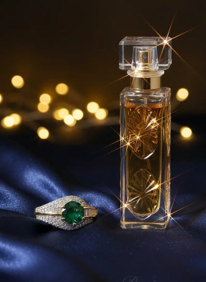 Emerald Crystal Adjustable Ring Coruscate Jewels