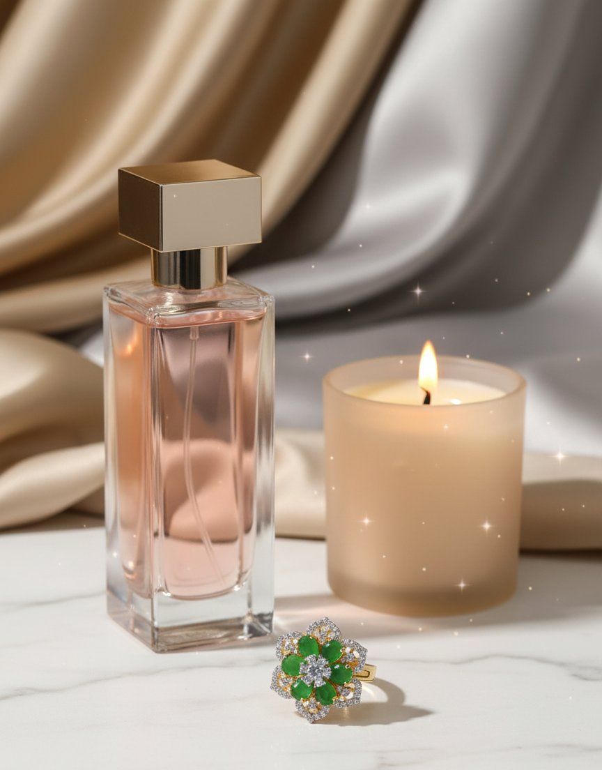 Gardenia Glitz Zirconia Ring