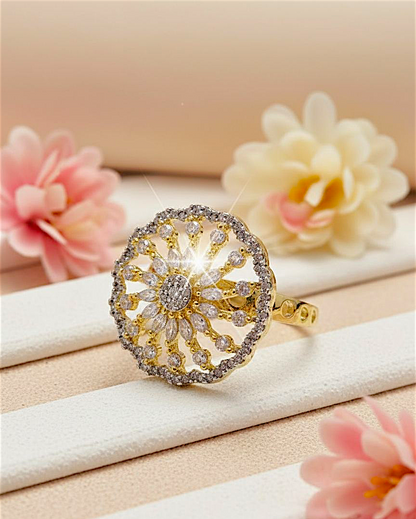 Bloom American Diamond Ring