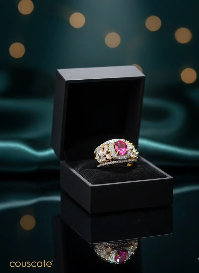 Ruby Radiance Adjustable Ring Coruscate Jewels