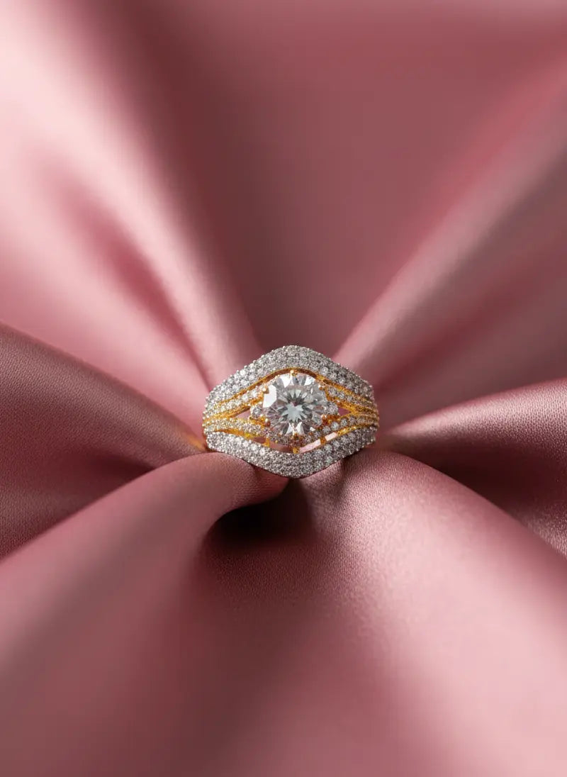 Cocktail Artificial Jewellery Ring Coruscate Jewels