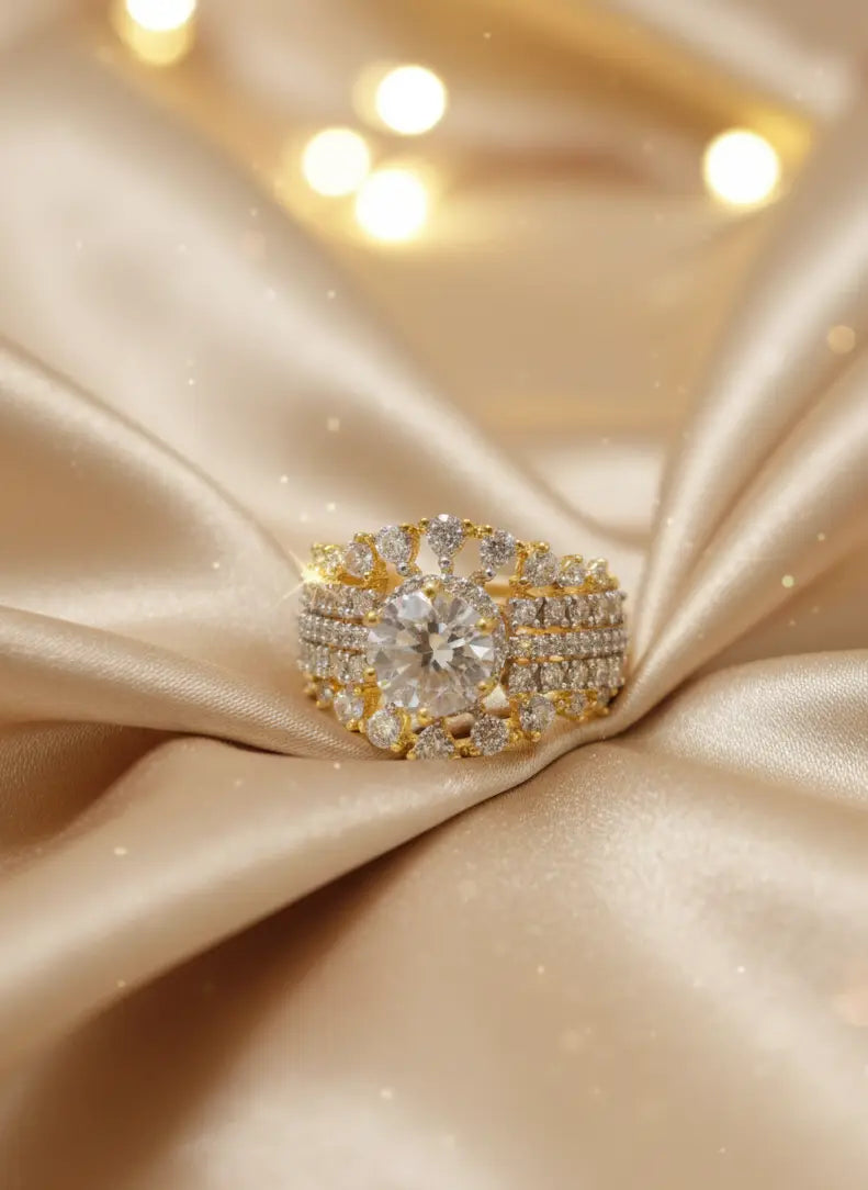 Crystal Artificial Jewellery Ring Coruscate Jewels