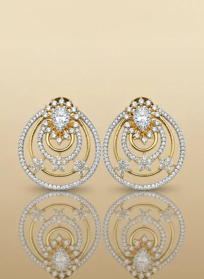Radiant Halo Statement Studs Coruscate Jewels