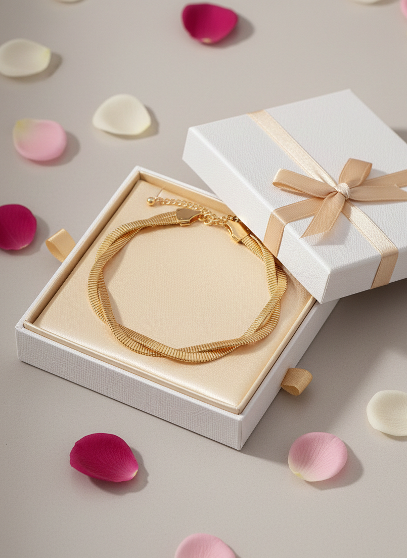 Anti Tarnish Gold Plated Golden Serpent Coil Choker Necklace