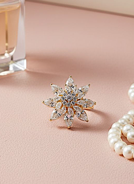 Flora Radiance Cocktail Ring