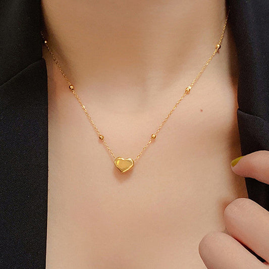 Anti Tarnish Heart Shaped Gold Plated Pendant
