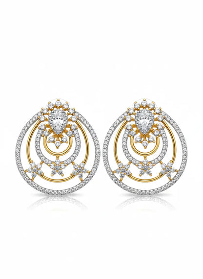 Radiant Halo Statement Studs Coruscate Jewels