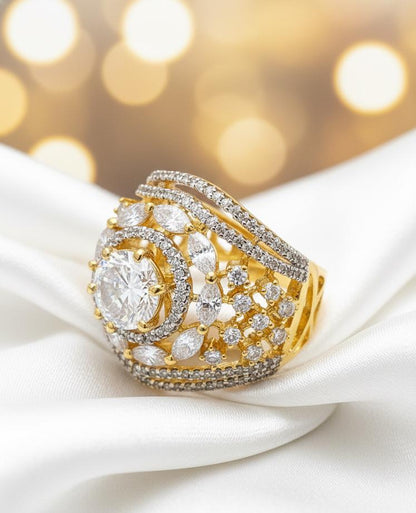 Clear Stone Artificial Finger Ring