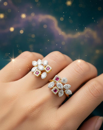 Ruby Bloom Artificial Jewellery Ring