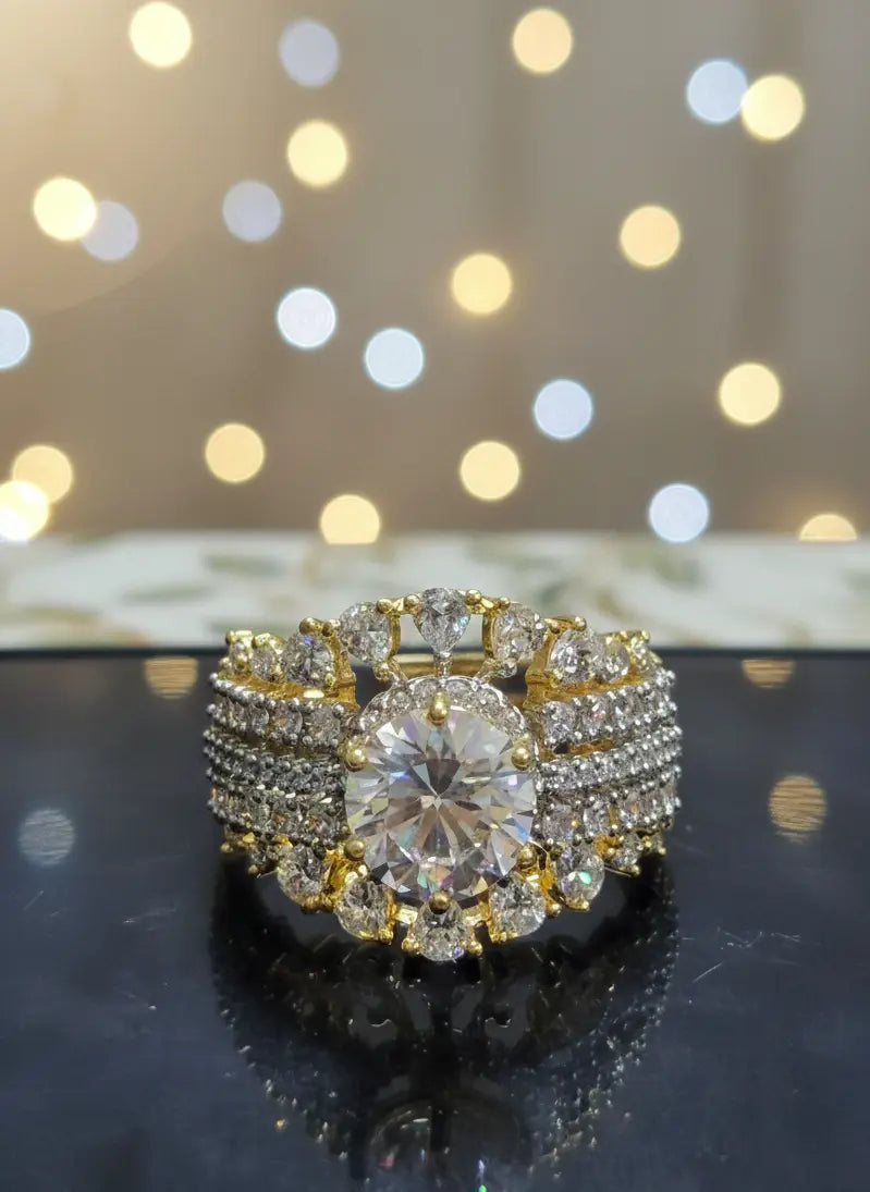 Crystal Artificial Jewellery Ring Coruscate Jewels
