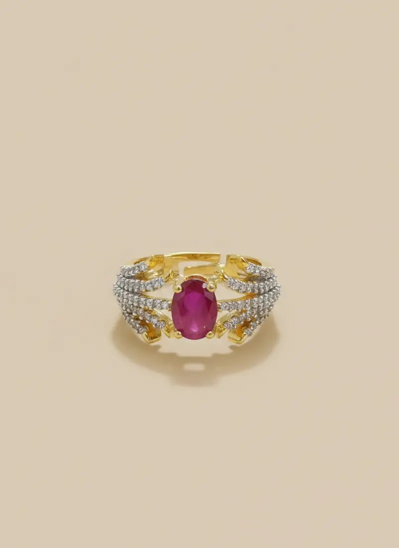 Imperial Ruby Adjustable Ring Coruscate Jewels