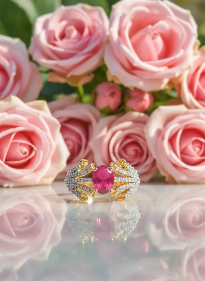 Imperial Ruby Adjustable Ring Coruscate Jewels