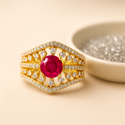 Heirloom Sparkle Adjustable Ring