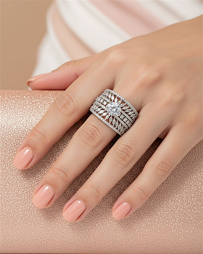 Celestial Solitaire Ring